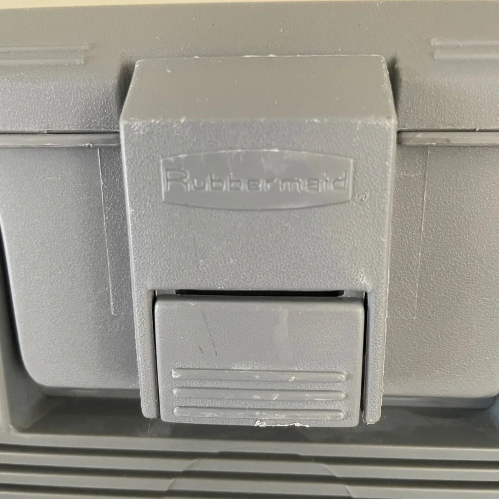 Vintage Rubbermaid‎ File Box Travel Check Cassettes Recipes Media 1980s Storage